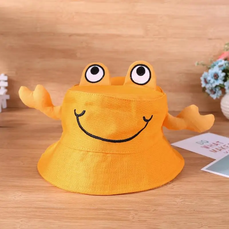 Панамка детская с 3d рисунком краба шапка рыбака для девочек и мальчиков