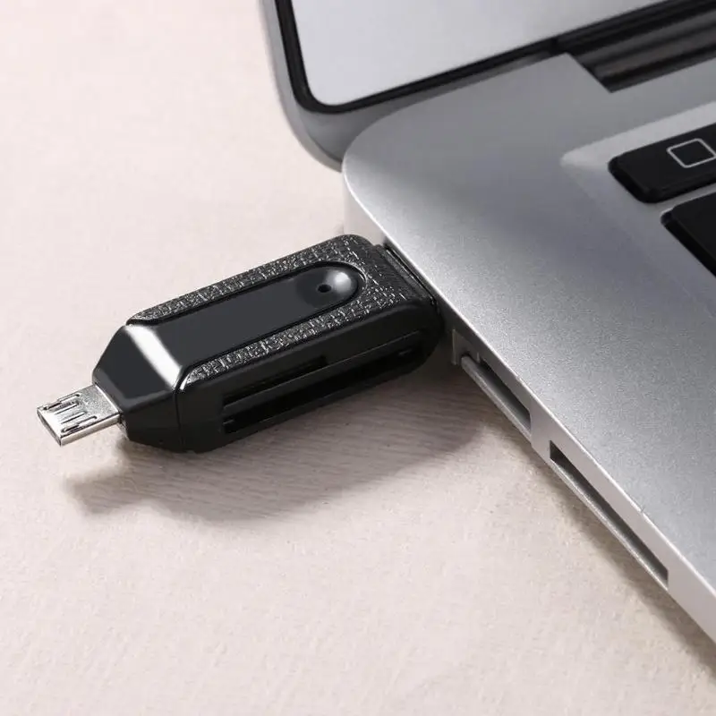 USB2.0 Micro USB OTG кард ридер для TF SD Memery адаптер ПК мобильного телефона ноутбука