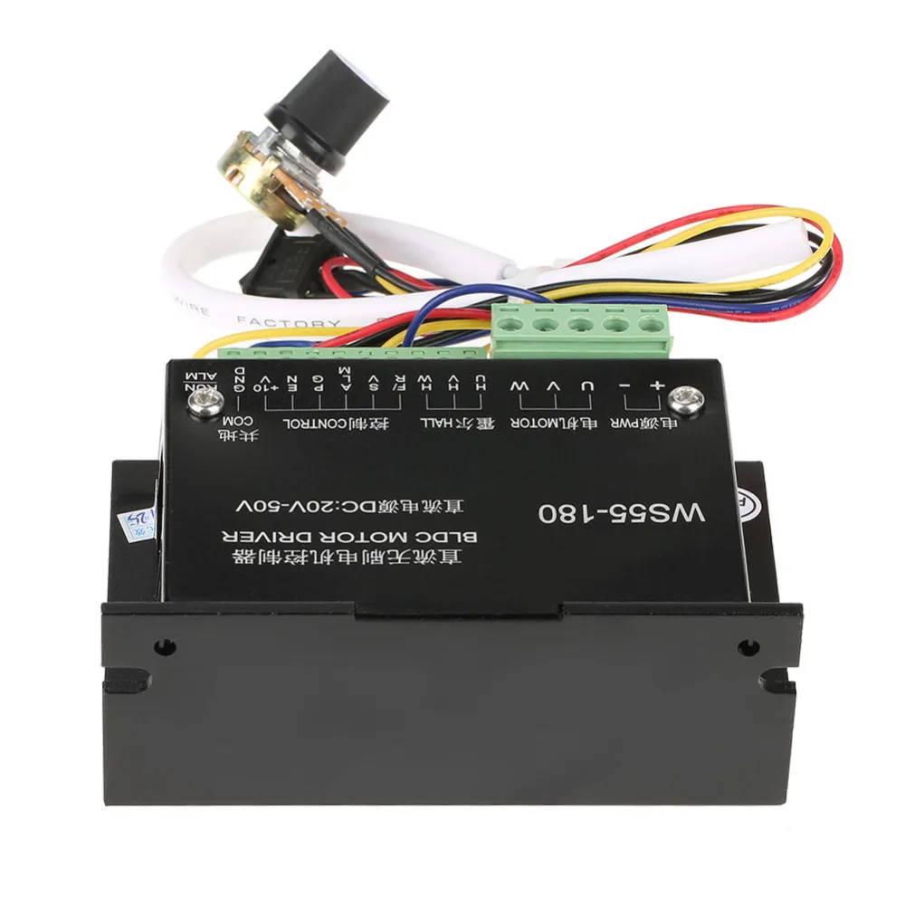 

WS55-180 DC 20V-50V CNC Brushless Spindle BLDC Driver Controller Tool