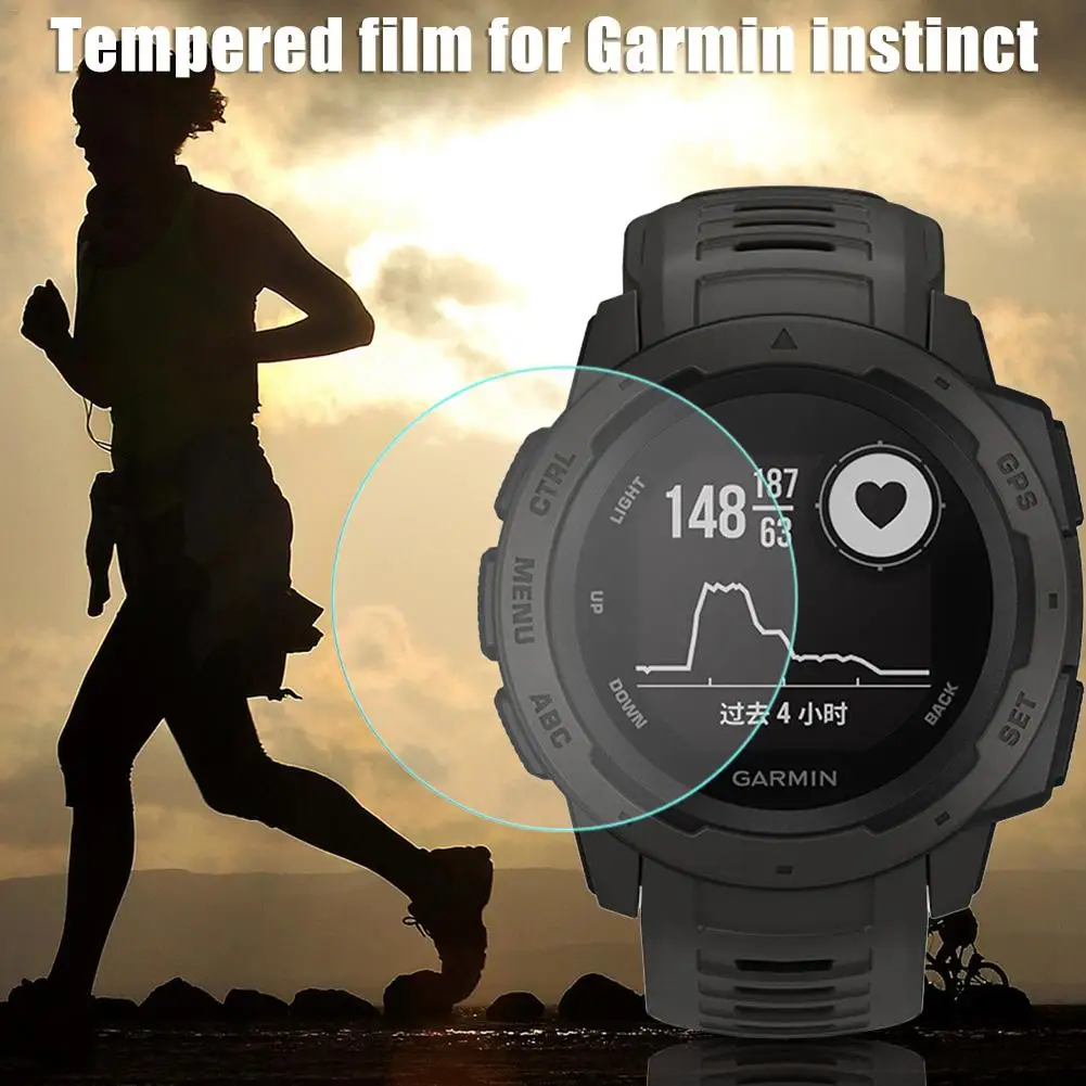 Защита для экрана HLH 9 H твердость к царапинам закаленное стекло Garmin Instinct анти-пена
