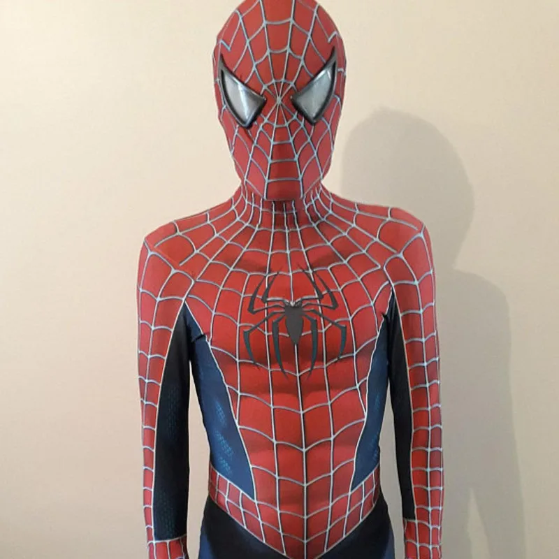 Костюм супергероя костюм Человека паука для взрослых и детей на Хэллоуин из