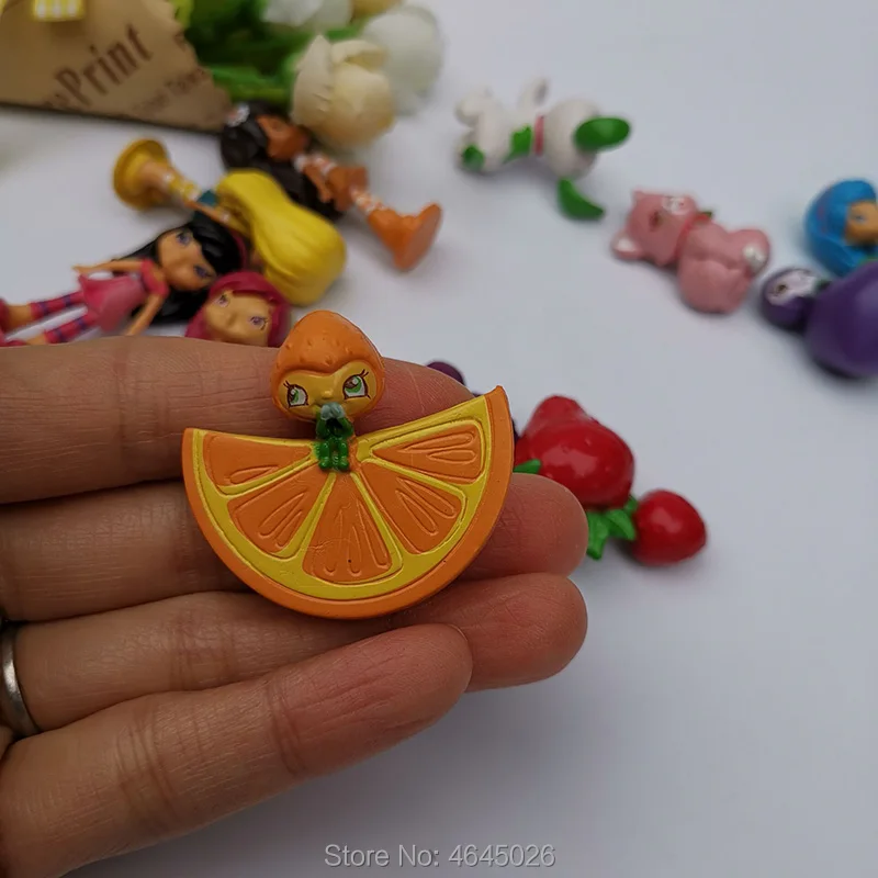 6 шт. клубничный торт Berryfest Принцесса Мини ПВХ Фигурки Кошка Собака фигурки аниме