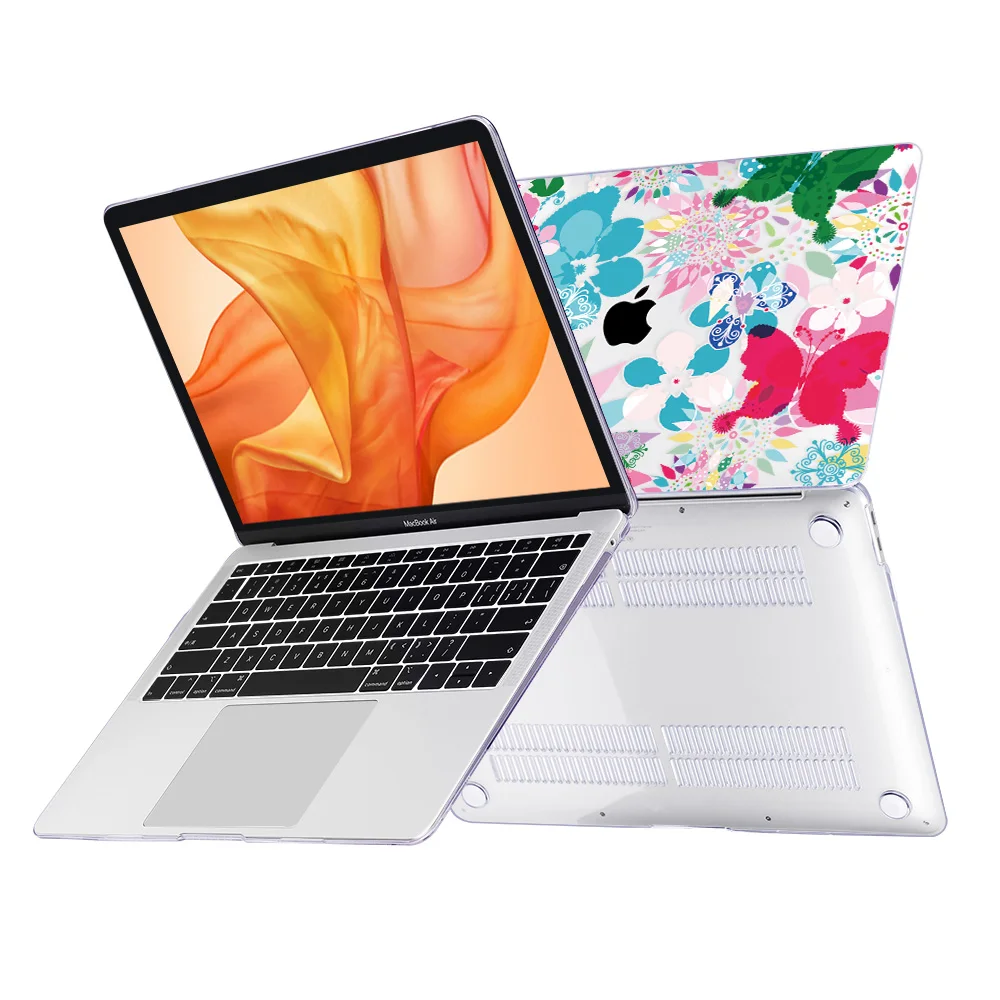 Чехол для ноутбука Redlai Macbook Air Pro retina 11 12 13 15 дюймов с сенсорной панелью и цветочным