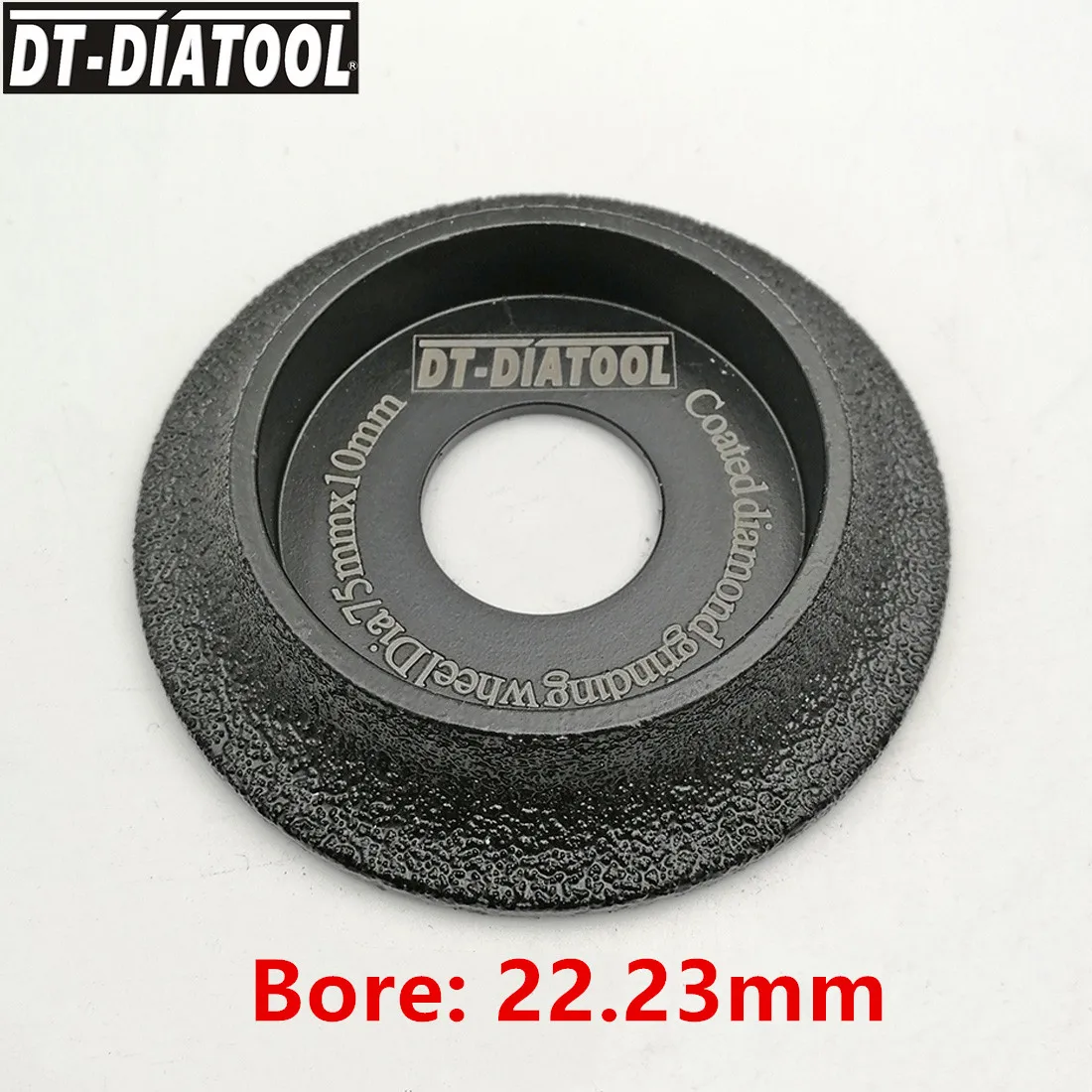 DT-DIATOOL, 1 шт., диаметр 22,23 мм, вакуумная пайка, алмазный шлифовальный круг, Demi-bullnose Edge Profile Dia 3 дюйма/75 мм, шлифовальный диск
