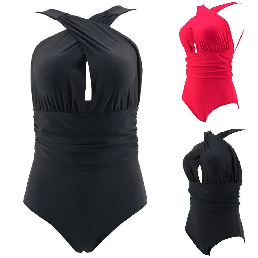 

Hirigin 2019 Hot Sale One Piece Bandage Push up Sexy Bodycon Brazilian Monokini Bikini Women's Swimwear Swimsuit bathing Suit