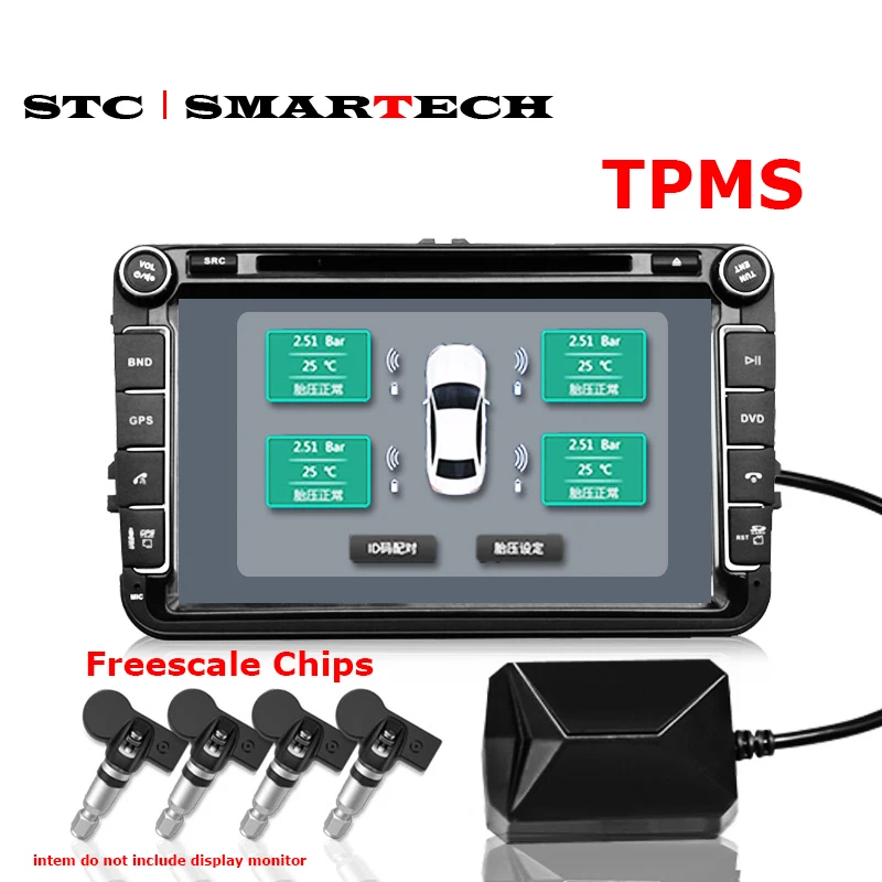 Android DVD TPMS USB сигнализация автошины система мониторинга давления 4 шины