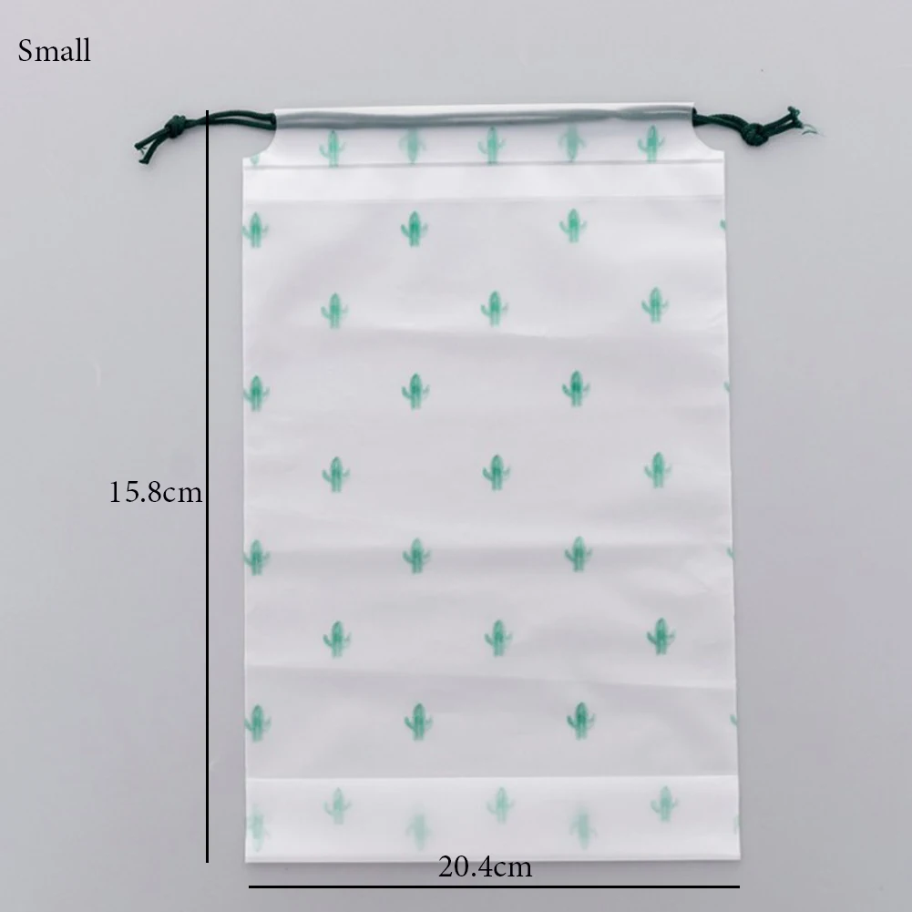Прозрачный водонепроницаемый кактус скраб косметичка Drawstring дорожная Органайзер