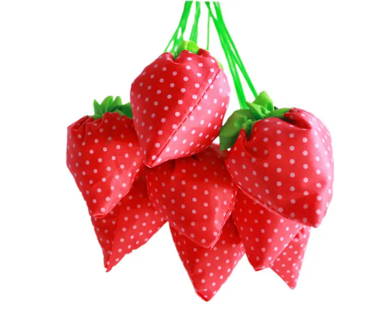 Большая Нейлоновая многоразовая Складная Клубничная Экологичная продуктовая