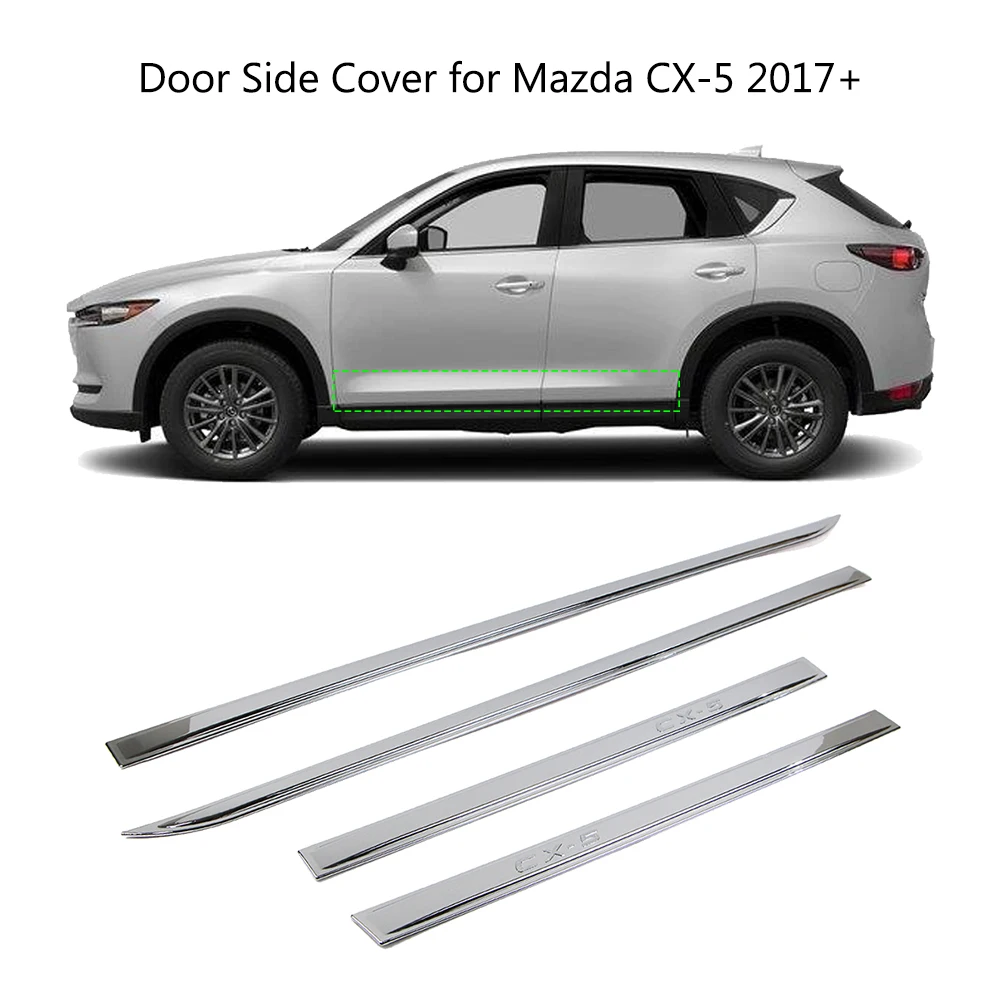 Кузова дверь боковая крышка полосы для Mazda CX 5 CX5 2017 2018 2019 ABS Chrome внешней отделки