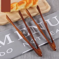 1 pc bamboo cooking kitchen tongs food bbq tool salad bacon steak bread cake wooden clip home kitchen utensil