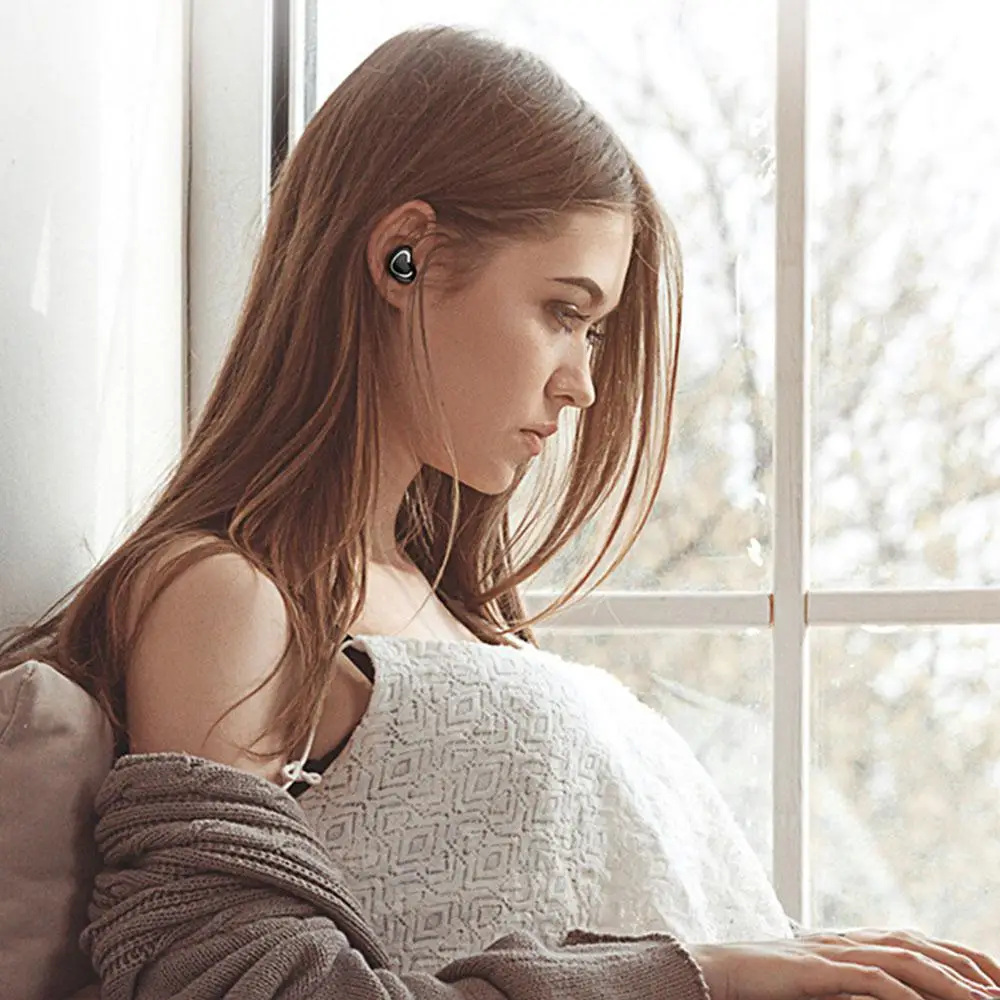 Wireless Earbud X7 Bluetooth 4.1 Headset Earphones With Mic 3D Stereo Sound Sports Invisible Love Style Charging Box Phone | Электроника