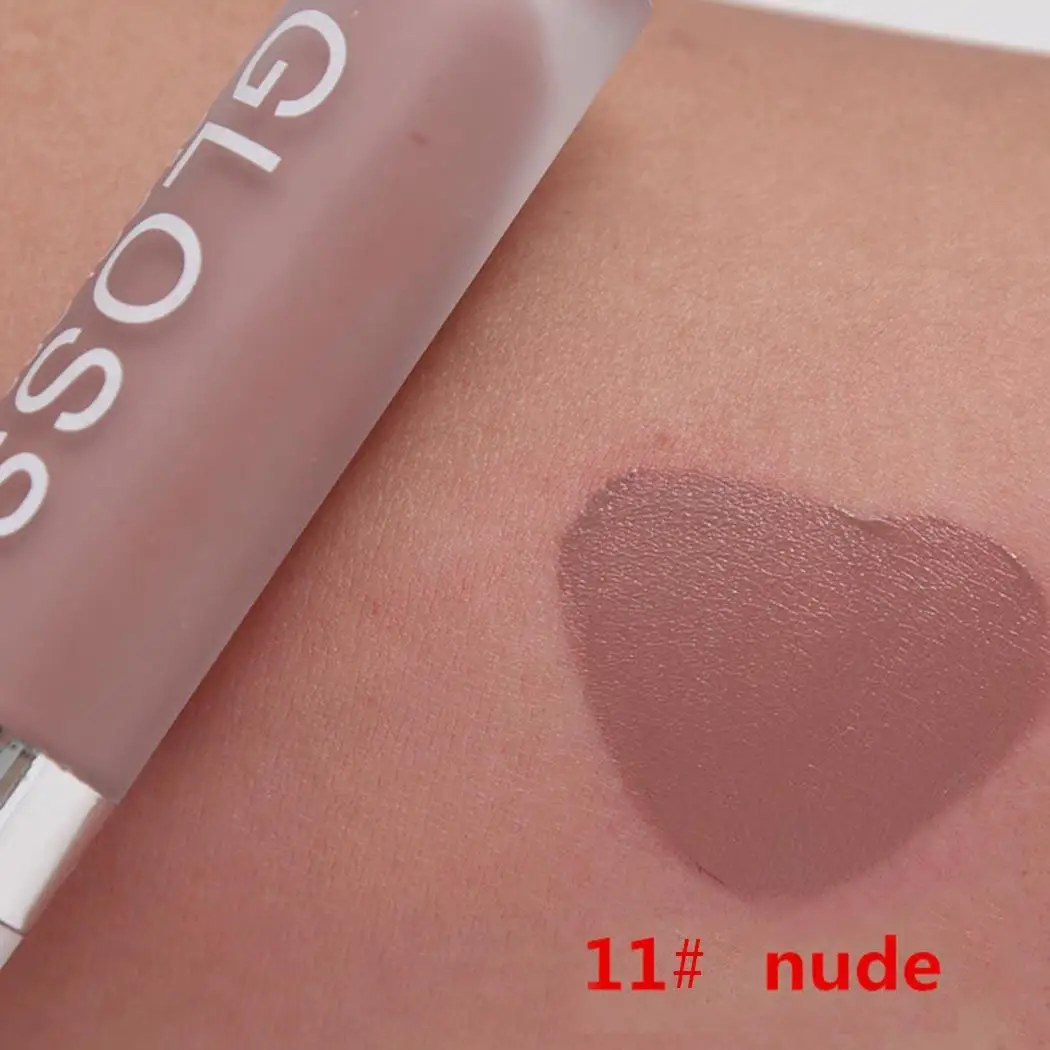 New Makeup Cosmetic Matte Long Lasting Waterproof Soft Lip Liquid Lipstick Color 1-Color 15 Gloss | Красота и здоровье