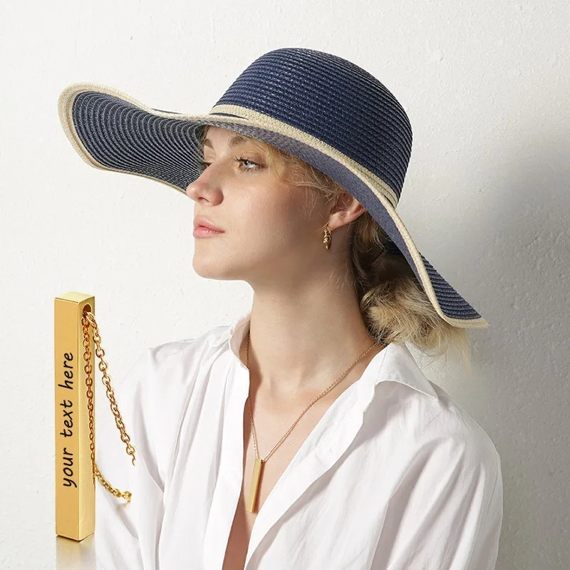 Женское Ожерелье вертикальное прямоугольное ожерелье с полной персонализацией 4