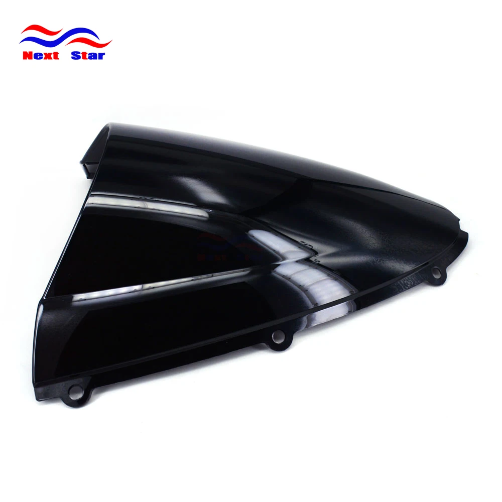 Motorcycle ABS Black Plastic Windshield Windscreen For KAWASAKI Ninja ZX6R ZX636 2005-2008 ZX10R 2006 2007 ZX 6R 636 10R | Автомобили и