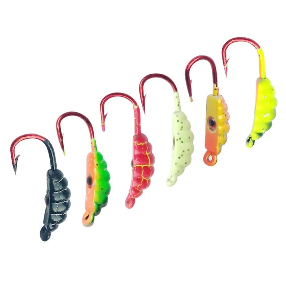 HOT-6pcs/набор рыболовные крючки 1 4 г приманки из свинца крюки твердая наживка