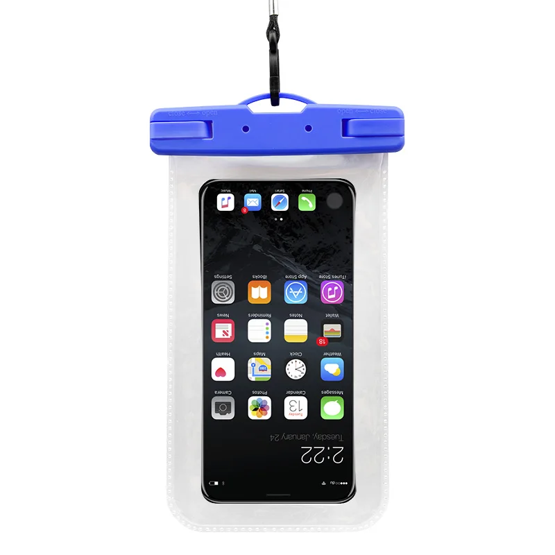 2019 new swimming bag mobile phone waterproof for iphone 6plus 7 8 Huawei all models 6.1 inch universal with lanyard | Спорт и