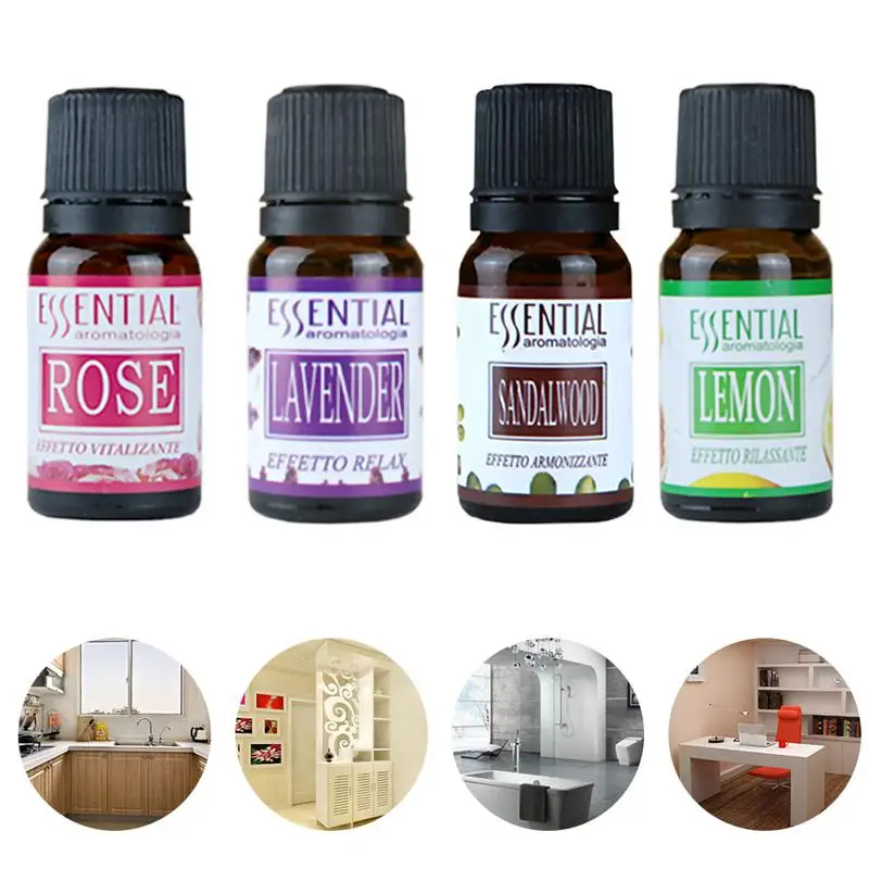 

10ml Essential Oils For Aromatherapy Diffusers Fragrance Pure Essential Oils Organic Body Massage Relax Skin Care Help Sleep