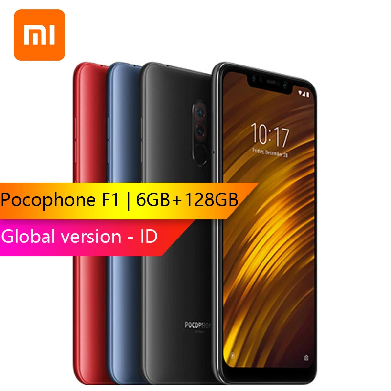 Xiaomi POCOPHONE F1 Поко 6 GB 128 Snapdragon 845 Octa core 18 &quotотпечатков пальцев Сенсор 4000 mAh 4G смартфон