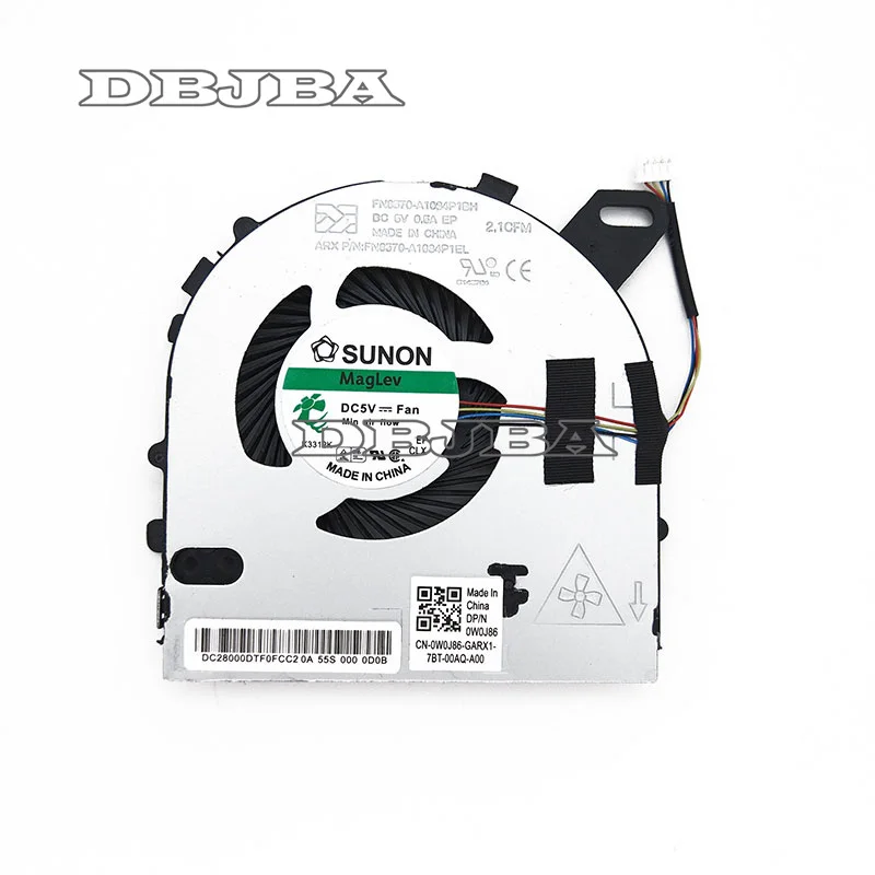 Новый вентилятор ЦП для Dell Inspiron 7560 V5568 V5468 CN-0W0J85 охлаждающий ноутбука