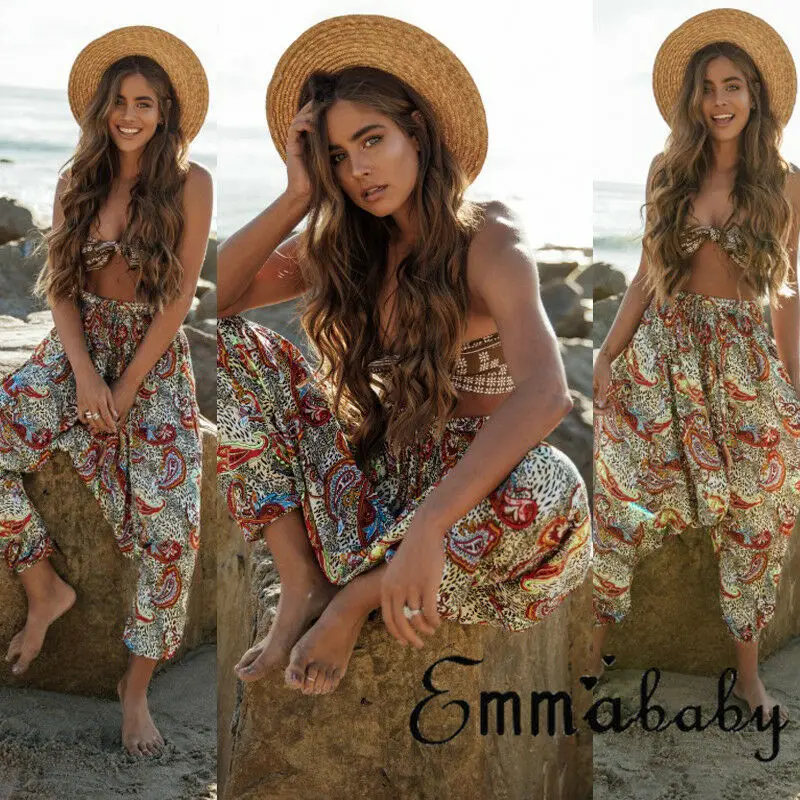 Женский спортивный костюм вечерний комбинезон длинные брюки сексуальный с