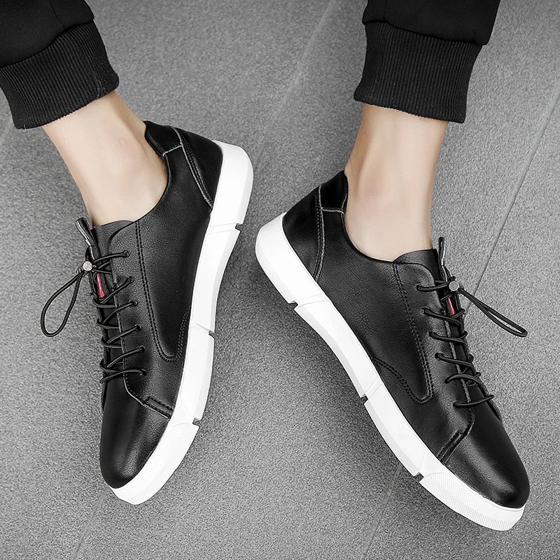 Genuine Leather men Shoes fashion Men casual designer brand man sneakers spring autumn Waterproof lace up oxfords shoes k3 | Обувь