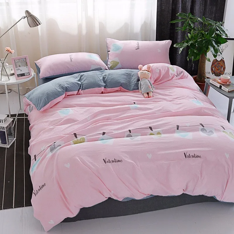 Flower Pattern Duvet Cover Bedding Set Adult Kids Child Soft Cotton Bed Linen Single Twin Full Queen King Size Bedspread 150x200 | Дом и сад