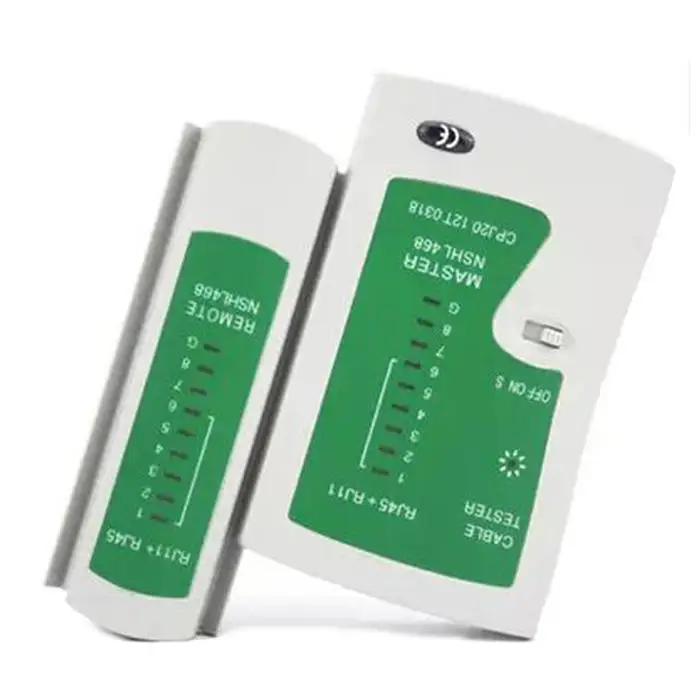 Многофункциональный сетевой инструмента тестирования RJ45/RJ11 кабель Белый