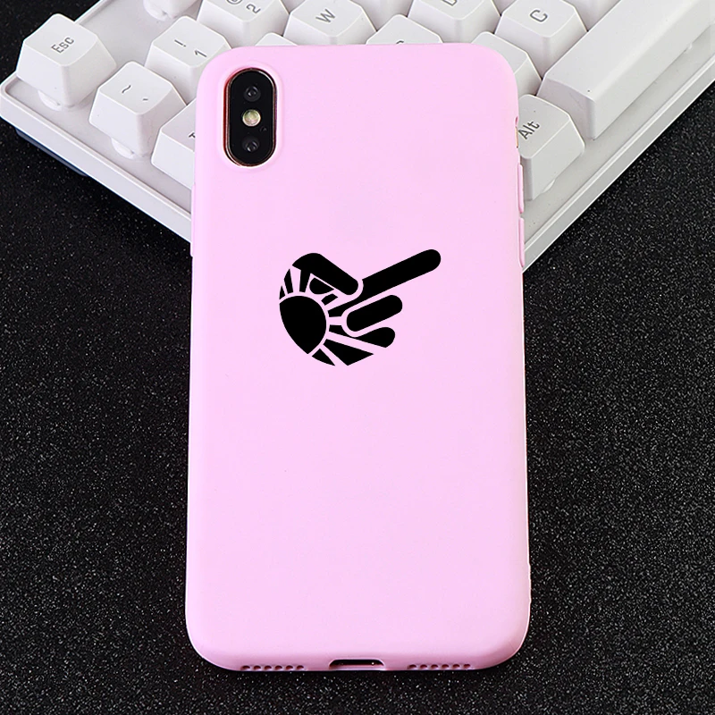 Cell Phone Cases for IPhone 6s 7 8 Pluls X XS MAX XR Case Funny Gesture Soft TPU Silicone Fitted Mobile Covers Accessories |