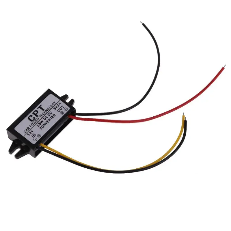 VODOOL DC 12V to 5V 3A 15W Auto Car Power Converter Regulator Adapter For DVR GPS Navi Vehicle Electronics Supply | Автомобили и