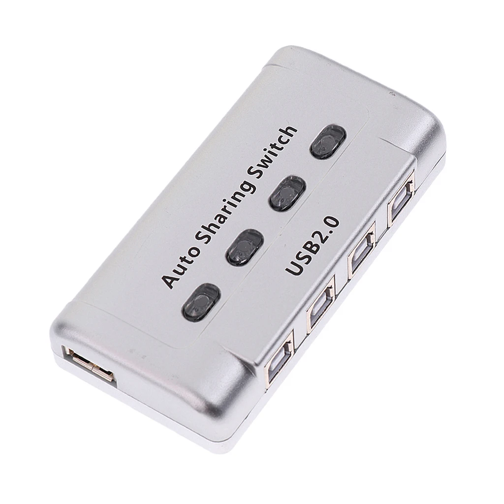 4 порта USB 2 0 Автоматический Обмен Переключатель концентратор переключатель для