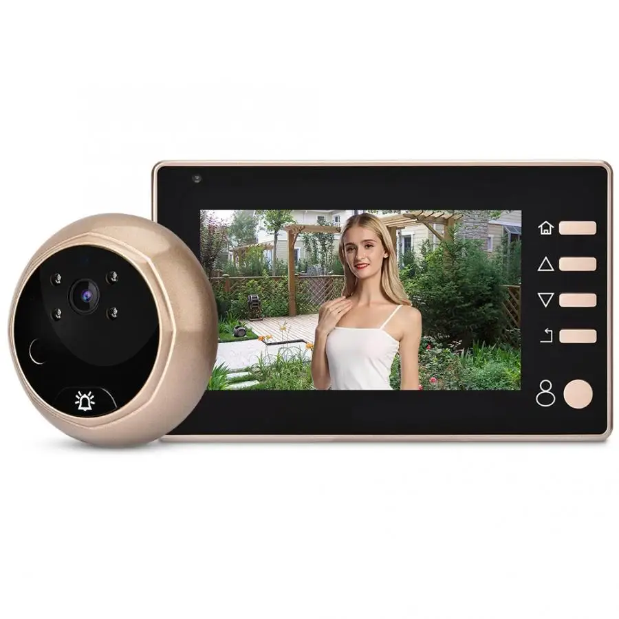 4 3 дюймовый 1MP HD камера кошачий глаз монитор видео дверной звонок комплект запись