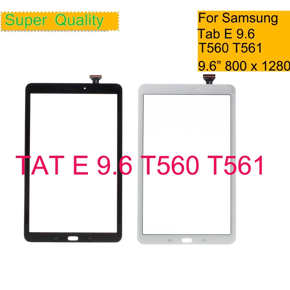 10 шт./лот сенсорный экран для Samsung Galaxy Tab E 9 6 SM T560 T561 дигитайзер панель Сенсорное