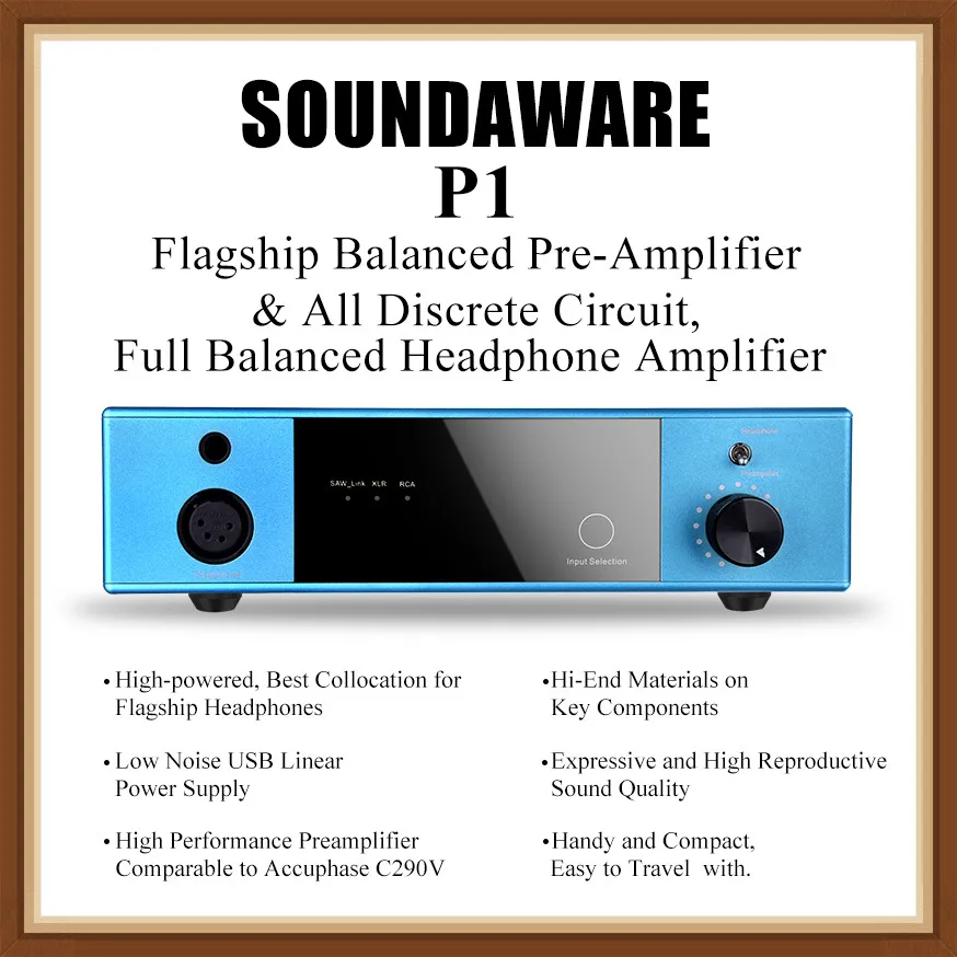 Флагманский усилитель SOUNDAWARE P1 сбалансированный Предварительный и все