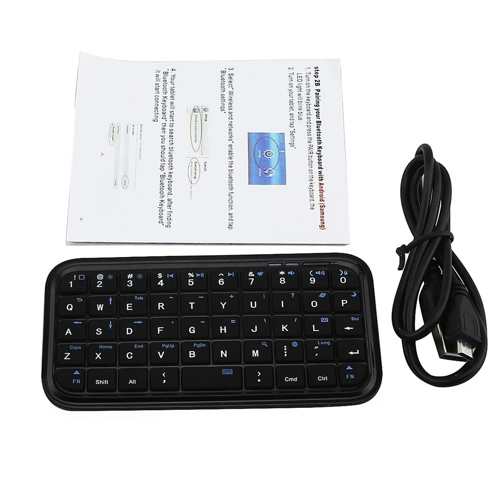 CHYI Мини Bluetooth беспроводная клавиатура портативная перезаряжаемая компьютерная