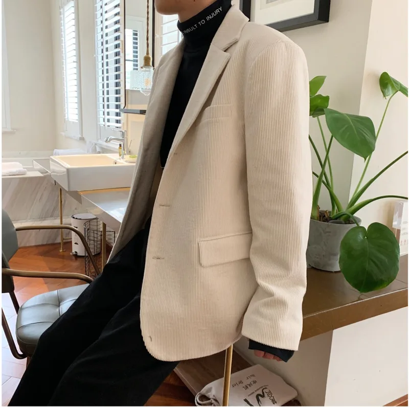 

Men's Suit 19 Spring New Solid Color Lapel Small Suit Jacket Casual Suit Loose Wild Business Casual Youth Casual Men's Clothing