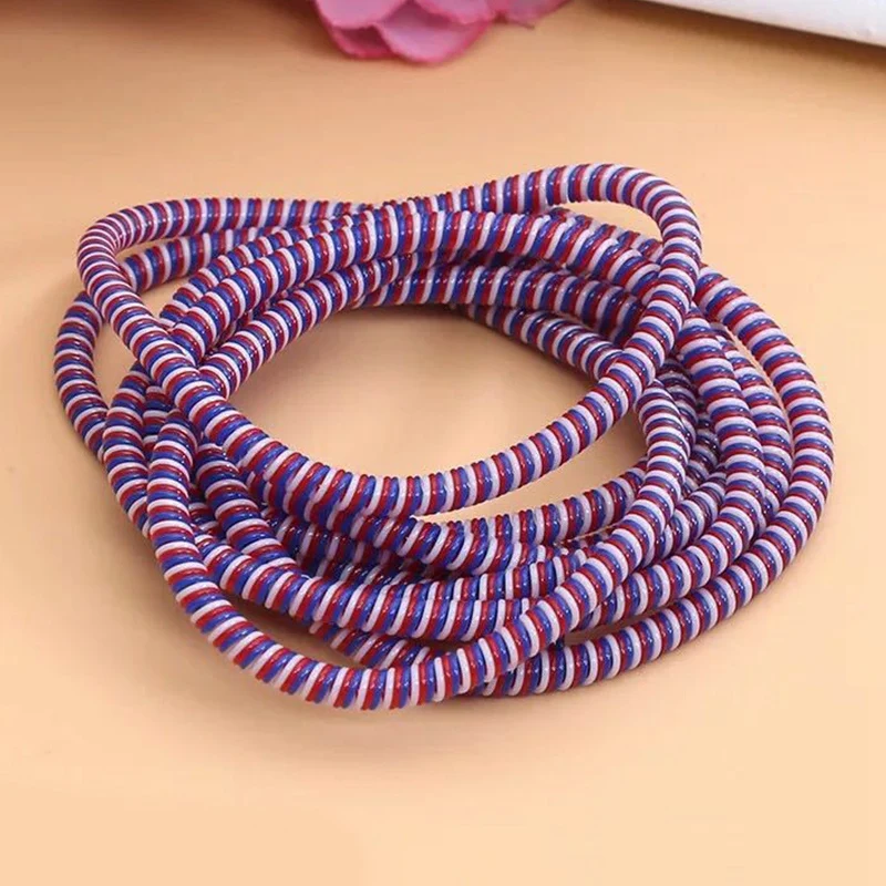 1.4M Colors Data Cable Protective Sleeve Spring Twine For Iphone Android Usb Charging Earphone Case Cover Bobbin Winder | Электроника