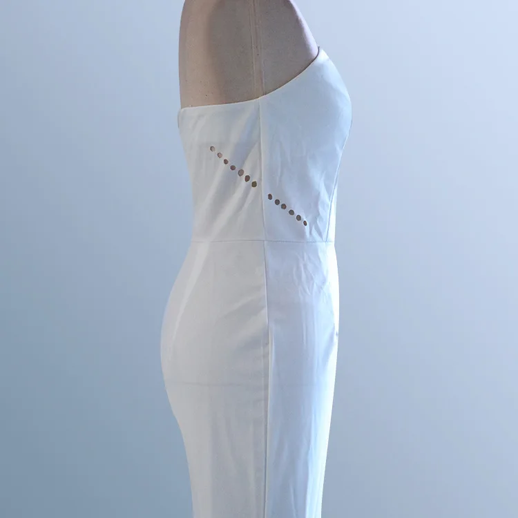 Элегантный Летний комбинезон женский 2018 белый летний Боди Женский сексуальный