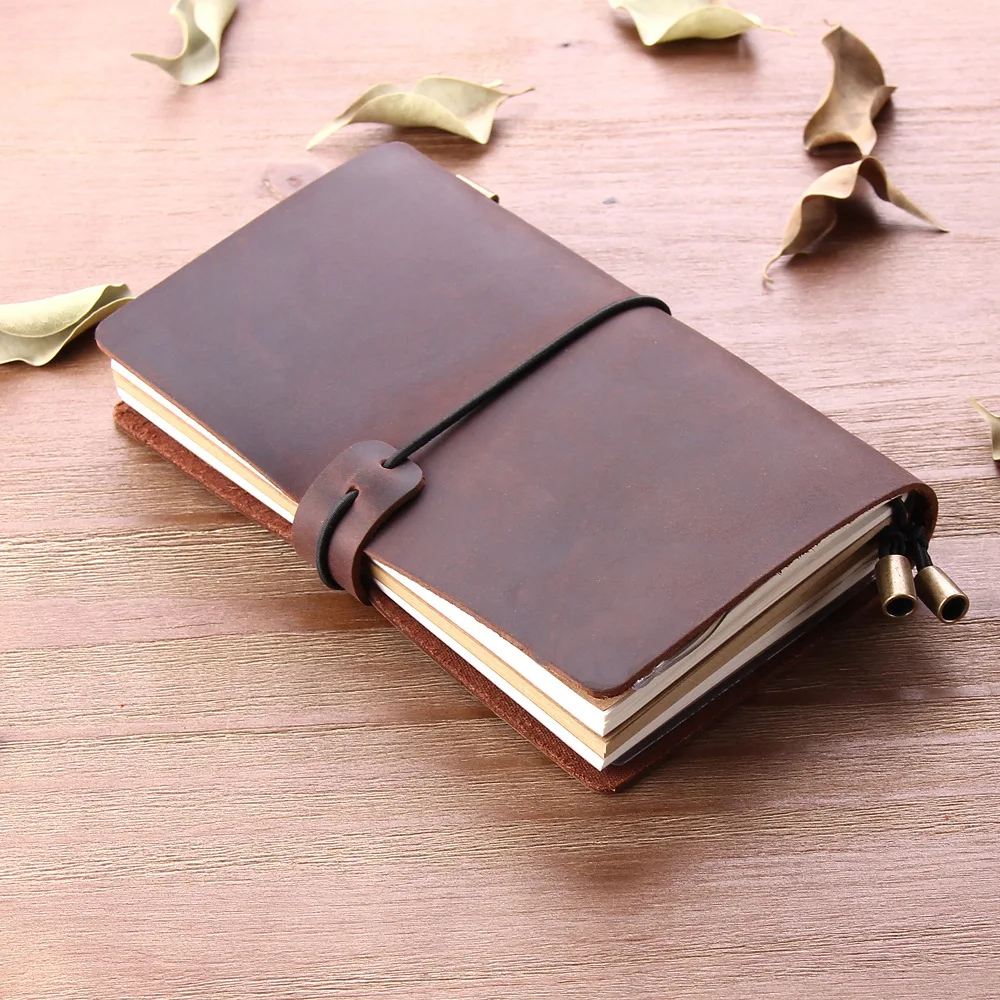 Ретро кожаные записные книжки дневники Дневник Книга повестки дня ручной работы