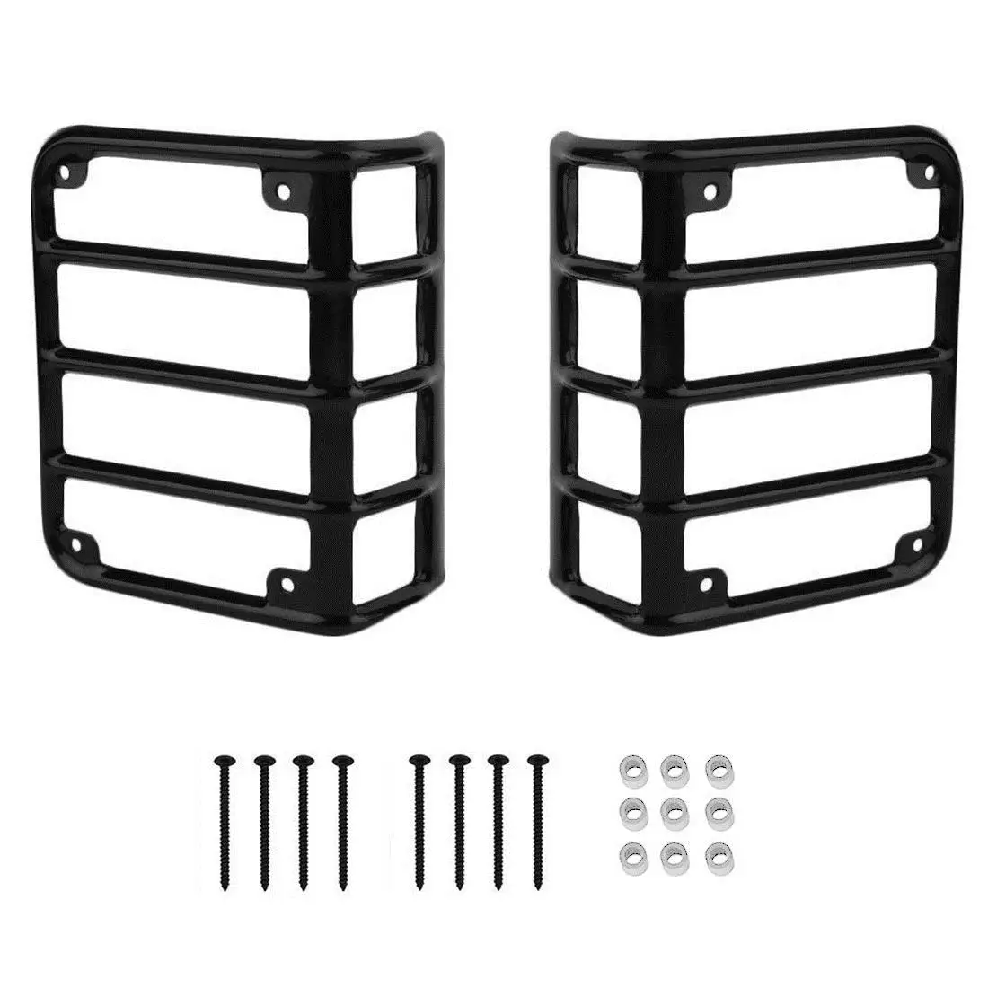 Светильник из черной стали для заднего тормоза Wrangler JK 2 pc 07 15 jeep|Накладки и