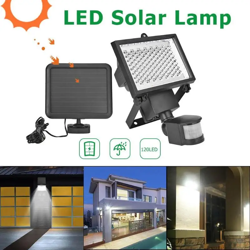 New Honeycomb 120 LED Solar Induction Lamp Multi-functional Probe Head With Two-stage switch Outdoor Lighting Courtyard Light | Лампы и