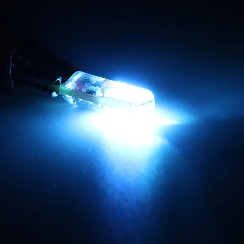 1 шт. светодиодный боковый стробоскоп W5W с силикагелем 194 168 3014 24 SMD мигающий