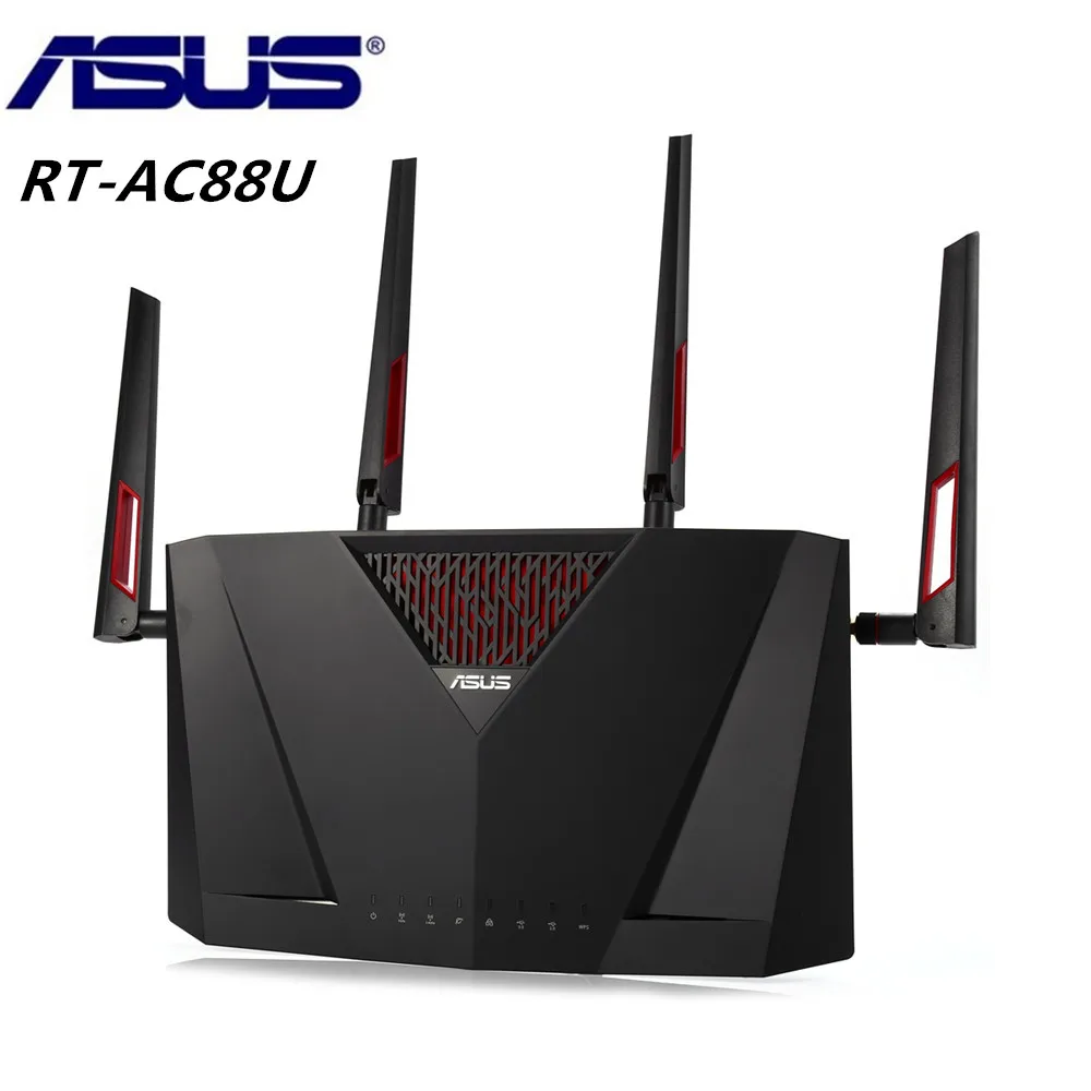 ASUS RT AC88U беспроводной маршрутизатор Двухдиапазонная сеть Wi Fi повторитель гигабит