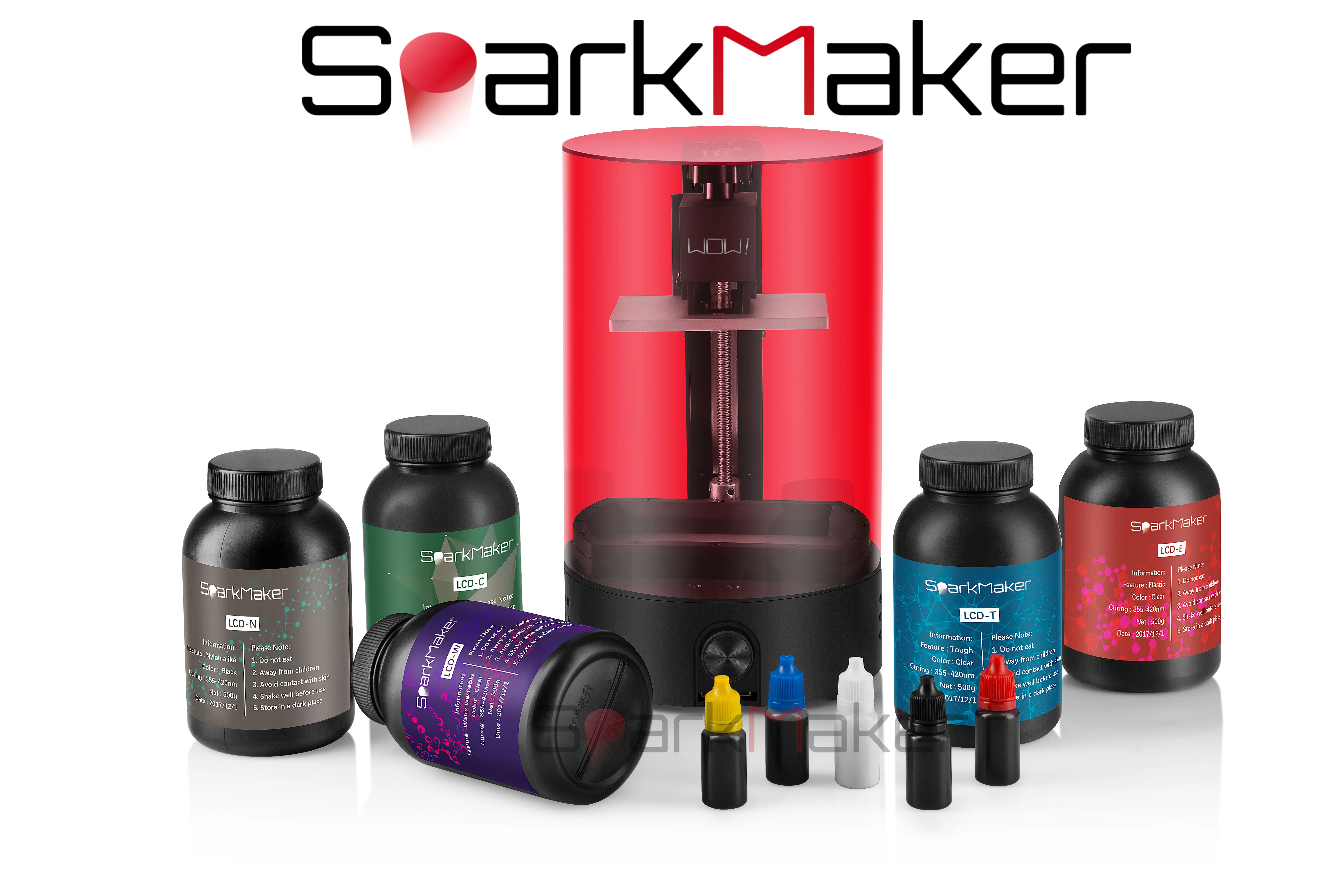 SparkMaker полимеризация смолы 355 420nm низкая стоимость для DLP/lcd/SLA 3d принтер Материал s