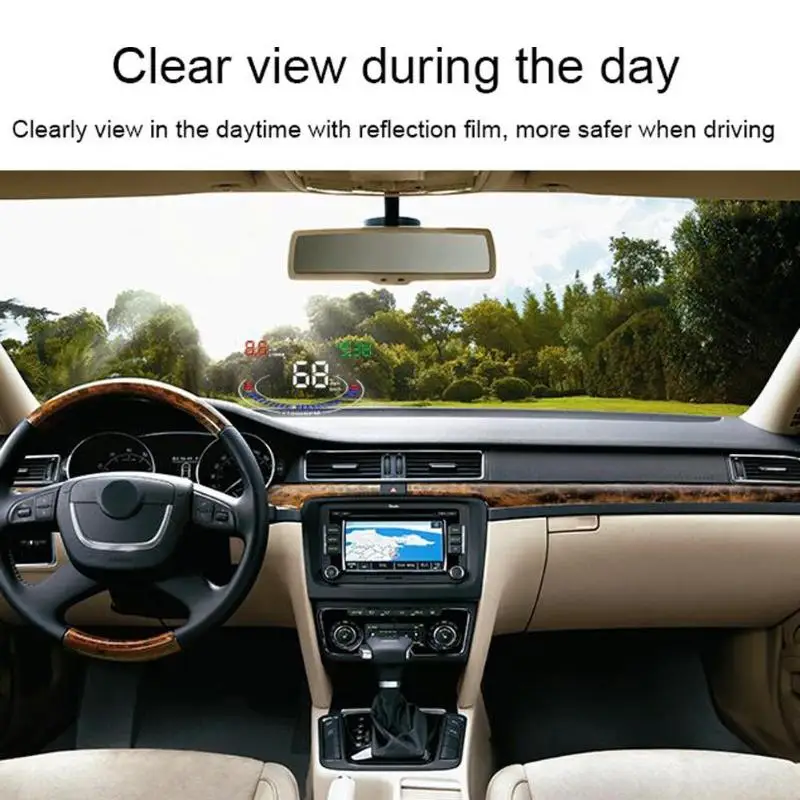 E300 5 &quotУниверсальный OBD2 автомобильный HUD GPS дисплей
