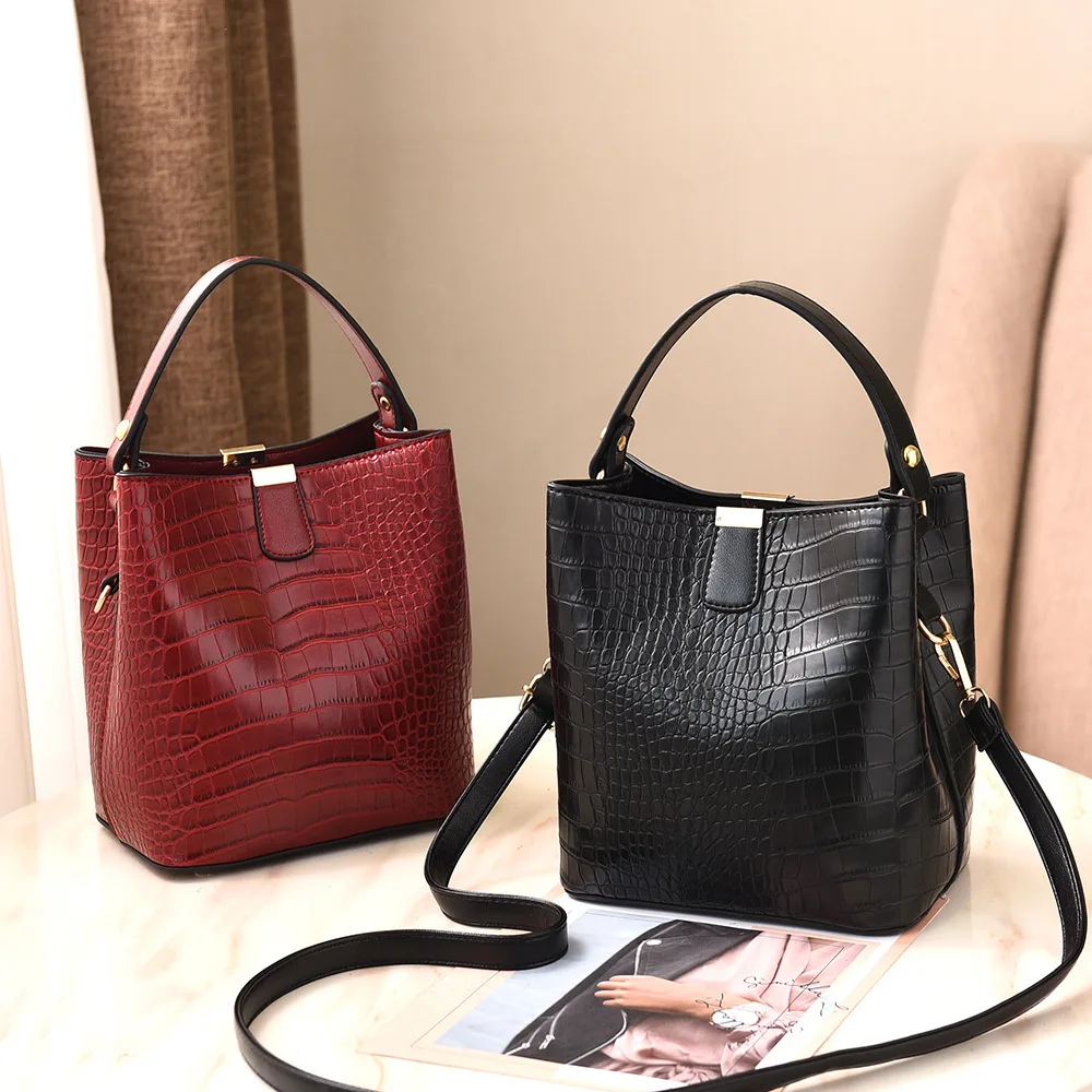 Мода 2019 г. из искусственной кожи в форме ведерка аллигатора роскошные сумки для