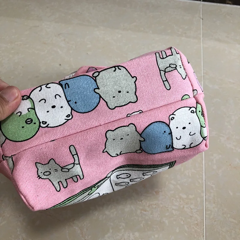 IVYYE 1 шт. розовый Sumikko gurashi модные переносные холщовые сумки для обеда мультяшная