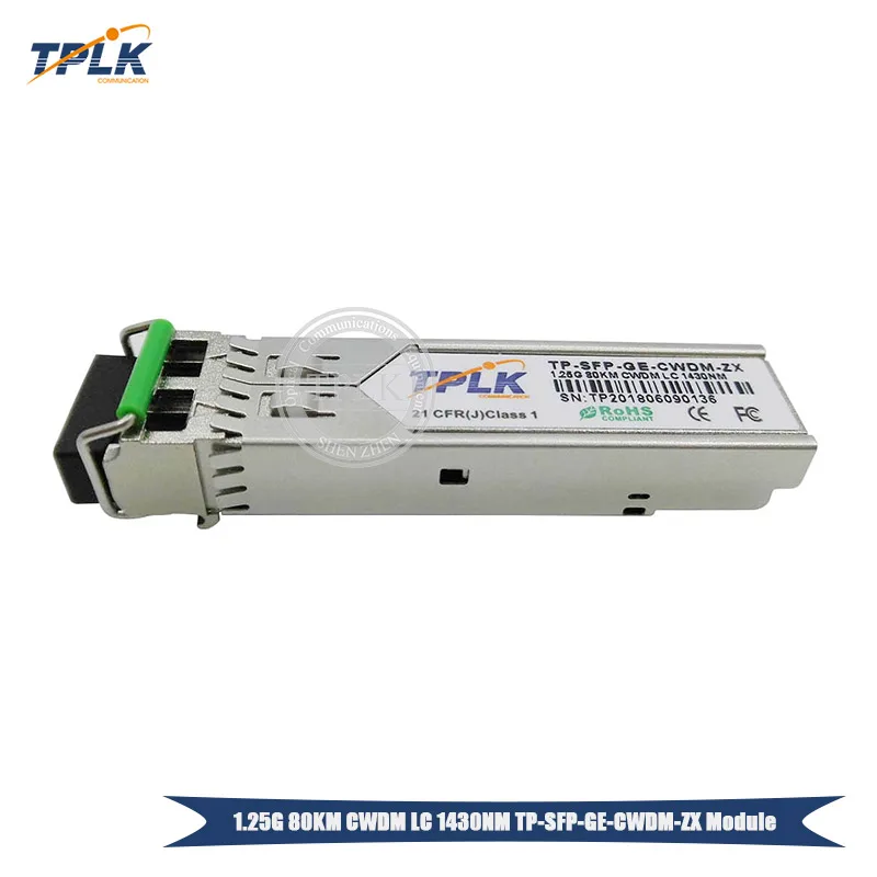 Горячая продажа 1 25G 80KM CWDM LC SFP модуль приемопередатчика длина волны 1310-1430NM