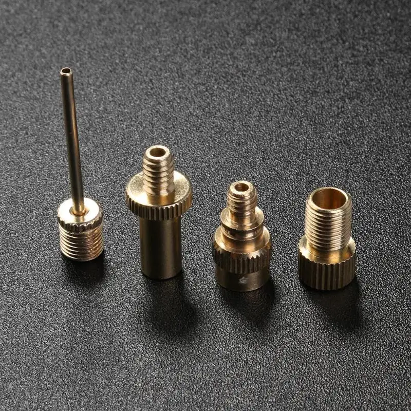 4 шт. велосипедный Inflat игла конвертер Баскетбол пневматический Schrader Presta клапан