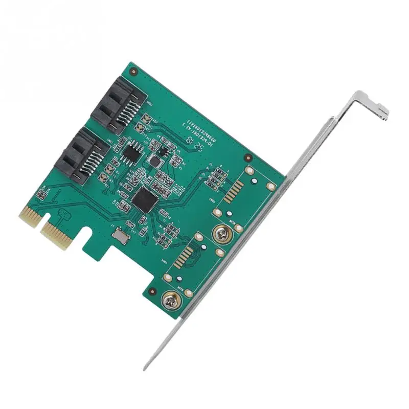 Высокая скорость PCI E до 2 * SATA порт RAID карта контроллера 6 Гбит/с|Платы расширения| |