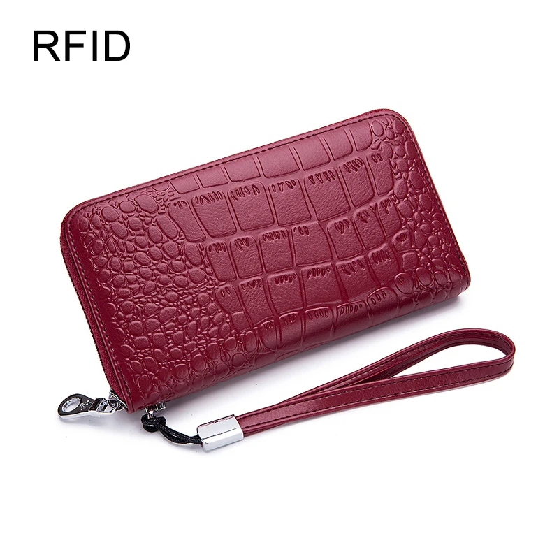 Кошелек женский кожаный с RFID-защитой и отделением для карт | Багаж сумки